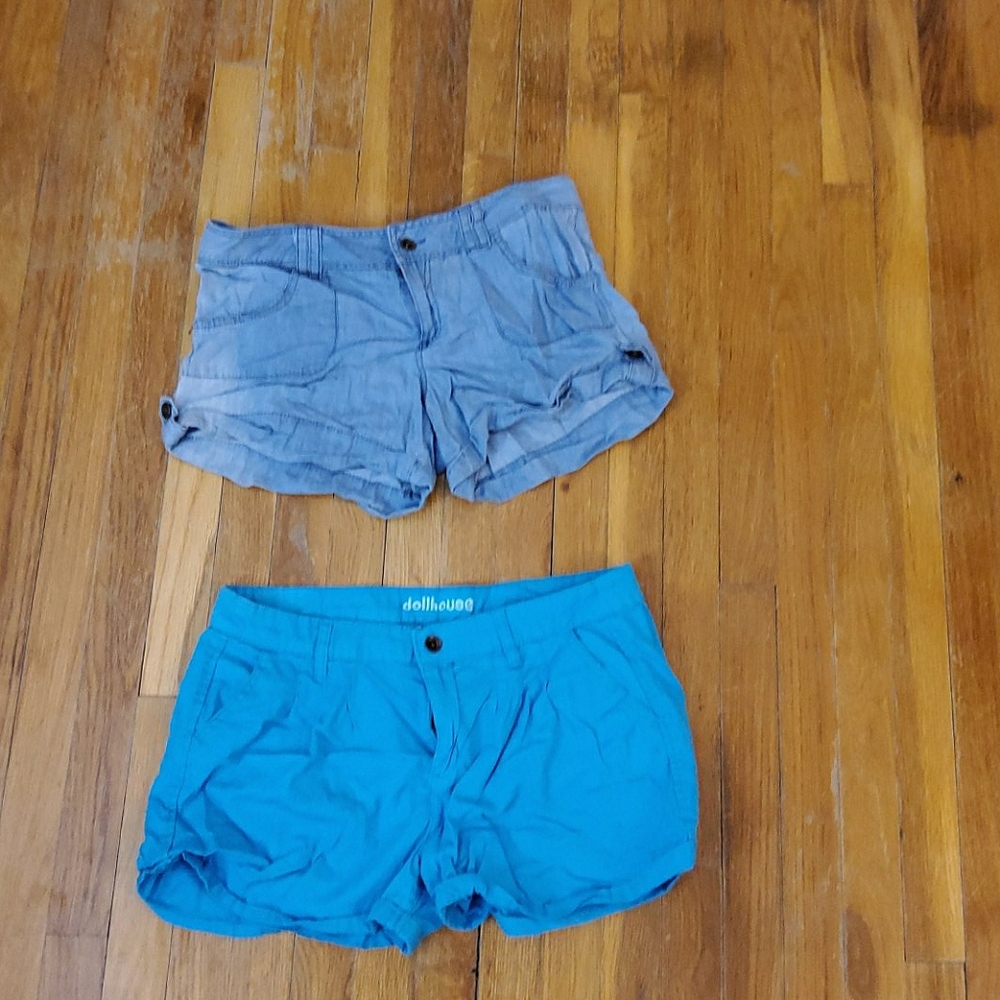 Lot of 2 lightweight dollhouse shorts
